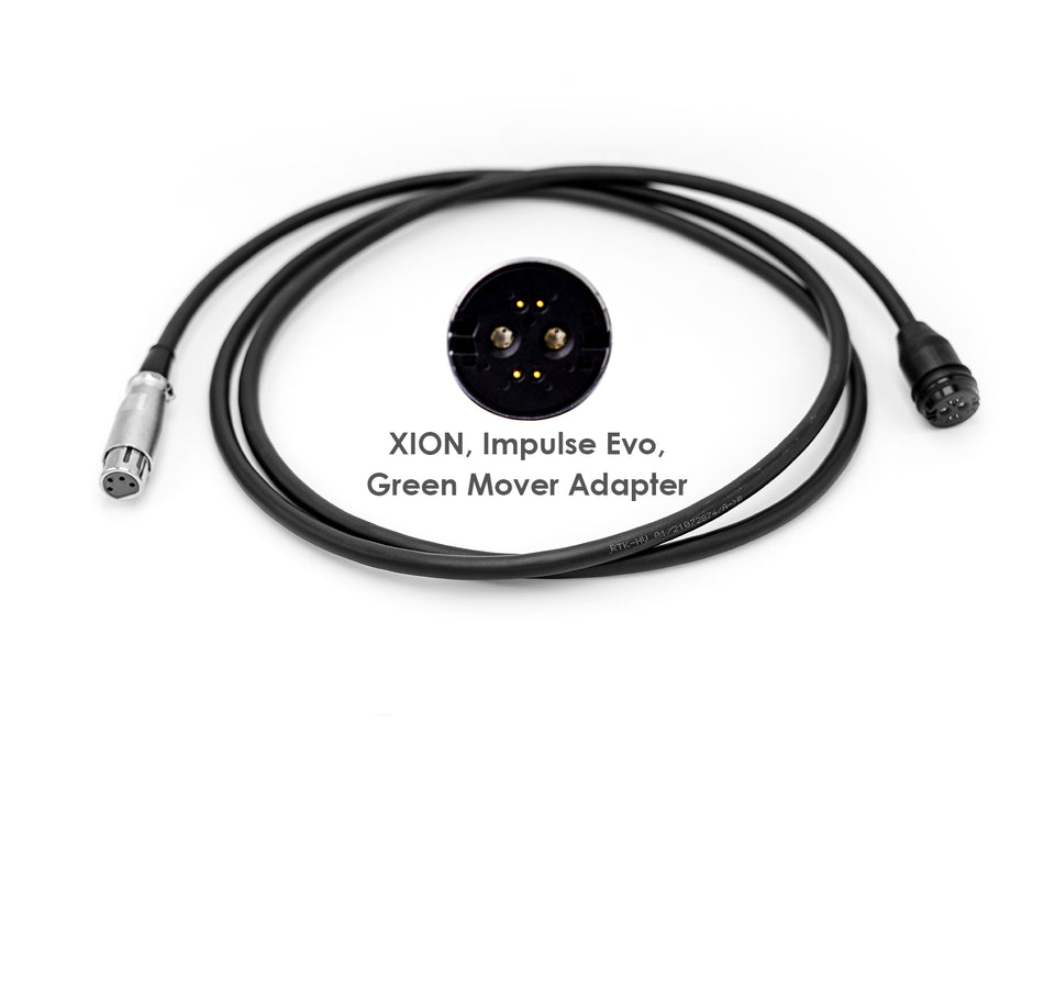 Powerbutler Adapterkabel für XION, Impulse Evo, Green Mover Akkus (Rosenberger Magnetstecker)